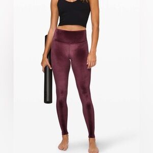 NWOT Lululemon Velvet Wunder Lounge High-Rise leggings